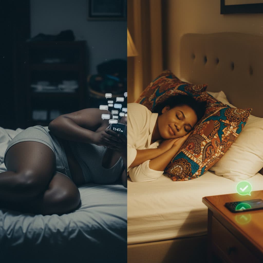 Refiloe AI assistant handling messages while trainer sleeps peacefully